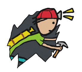 Caving and Spelunking design features caver with oxygen tank, helmet, light and hammer bending low in an underground cave. Fun design for potholers, spelunkers and all round caving experts and enthusiasts.