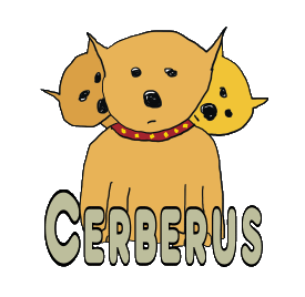 Cerberus the Greek three headed dog guards the underworld