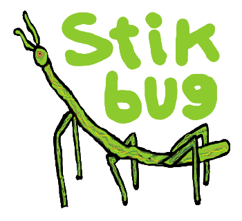 Drawing of a stick insect or stick bug