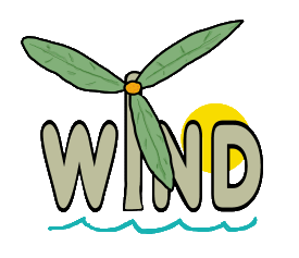 Wind Power design features the word 