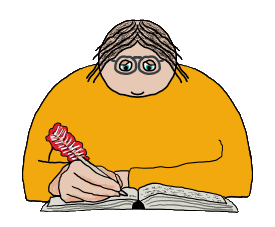 Writing shows a writer using a quill pen to record their thoughts in a writing pad. For authors, writers and anyone who enjoys putting pen to paper.