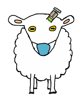 Anti Vax Sheep Vaccination design shows a sheep being vaccinated in the head. The graphic is a comment on herd immunity, sheeple getting vaccinations and well - it's kind of funny too.
