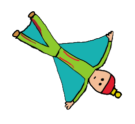 Base Jumping graphic with base jumper wearing a wingsuit