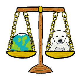 Climate Change Justice shows a pair of scales balancing the Earth and a Polar Bear. Some cool hand drawn images brought together in an attractive talking point graphic about Climate Change and Climate Justice.