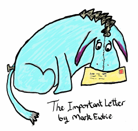 Eeyore with a letter, from Winnie the Pooh and the Important Letter