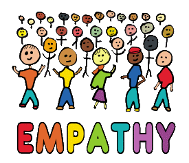 Empathy design shows a mixed crowd of people gathered to demonstrate in an empathetic manner with their chosen cause.