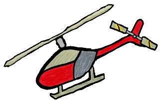 Helicopter is a fun hand drawn design for anyone who likes, flies or rides in helicopters.