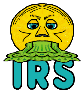 Express your contempt for the IRS, Internal Revenue Service, with this fun anti IRS design.