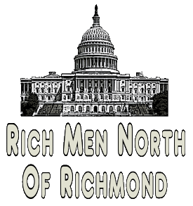 Rich Men North Of Richmond design shows the Capitol Building in Washington with the words below.