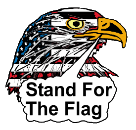 Stand For The Flag features an American Eagle saying the words 