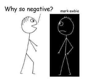 Positive and negative stickman joke
