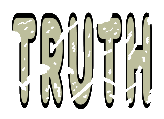 Truth design features the word 