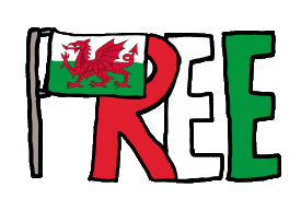 Welsh Independence with Free Wales graphic